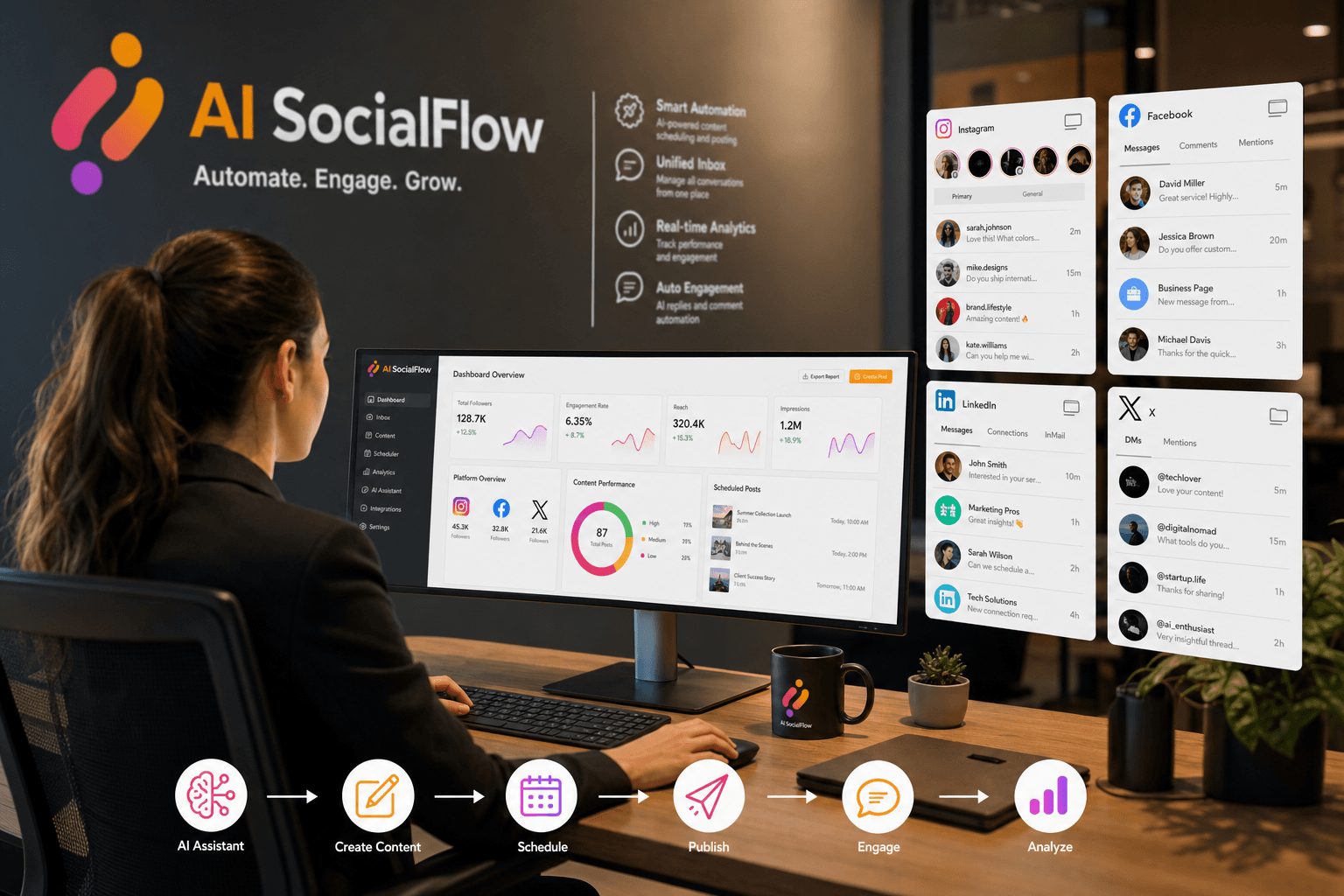 Cómo automatizar las respuestas en redes sociales con IA